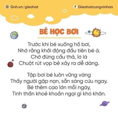 Dạy trẻ cách tự bảo vệ,giúp mình và giúp người thông qua bài thơ